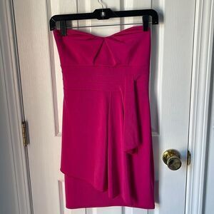 Strapless mini dress